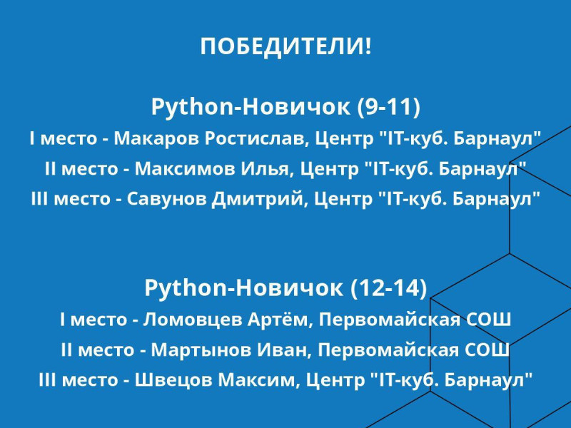 Региональный конкурс по программированию на Python для школьников «ЛогоКвест: СемьЯ и семейные ценности».
